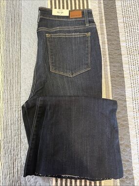 Judy Blue Dark Indigo Wide Leg Jeans with Contrast Stitching